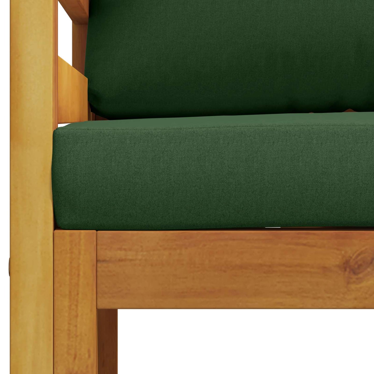 Sectional Armchair with Cushions 100% polyester Solid Acacia
