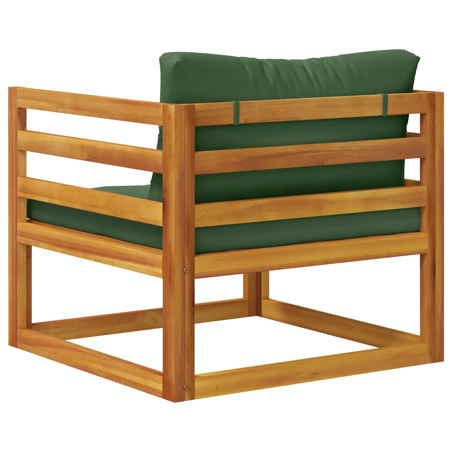Sectional Armchair with Cushions 100% polyester Solid Acacia