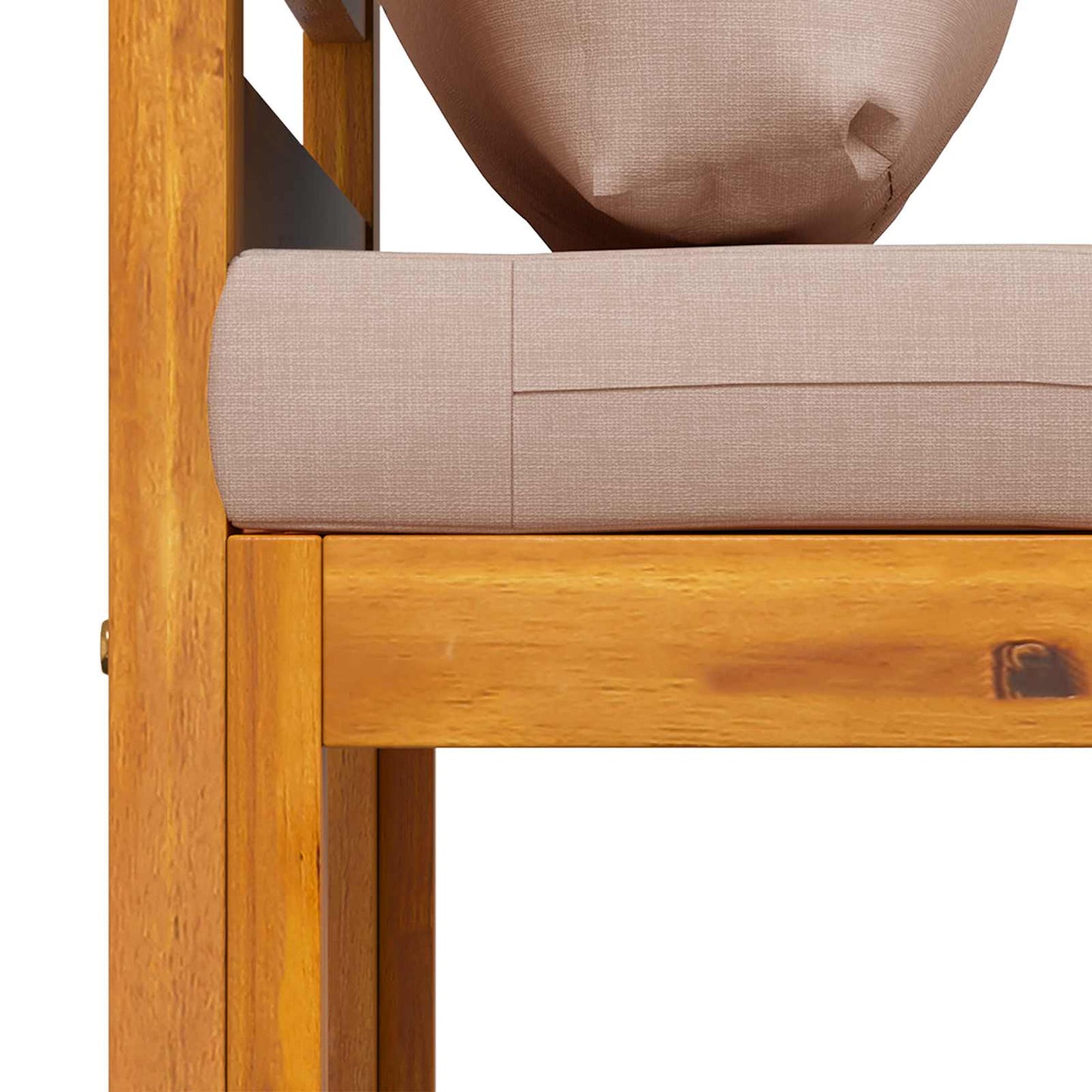 Sectional Corner Sofa with Cushions Natural