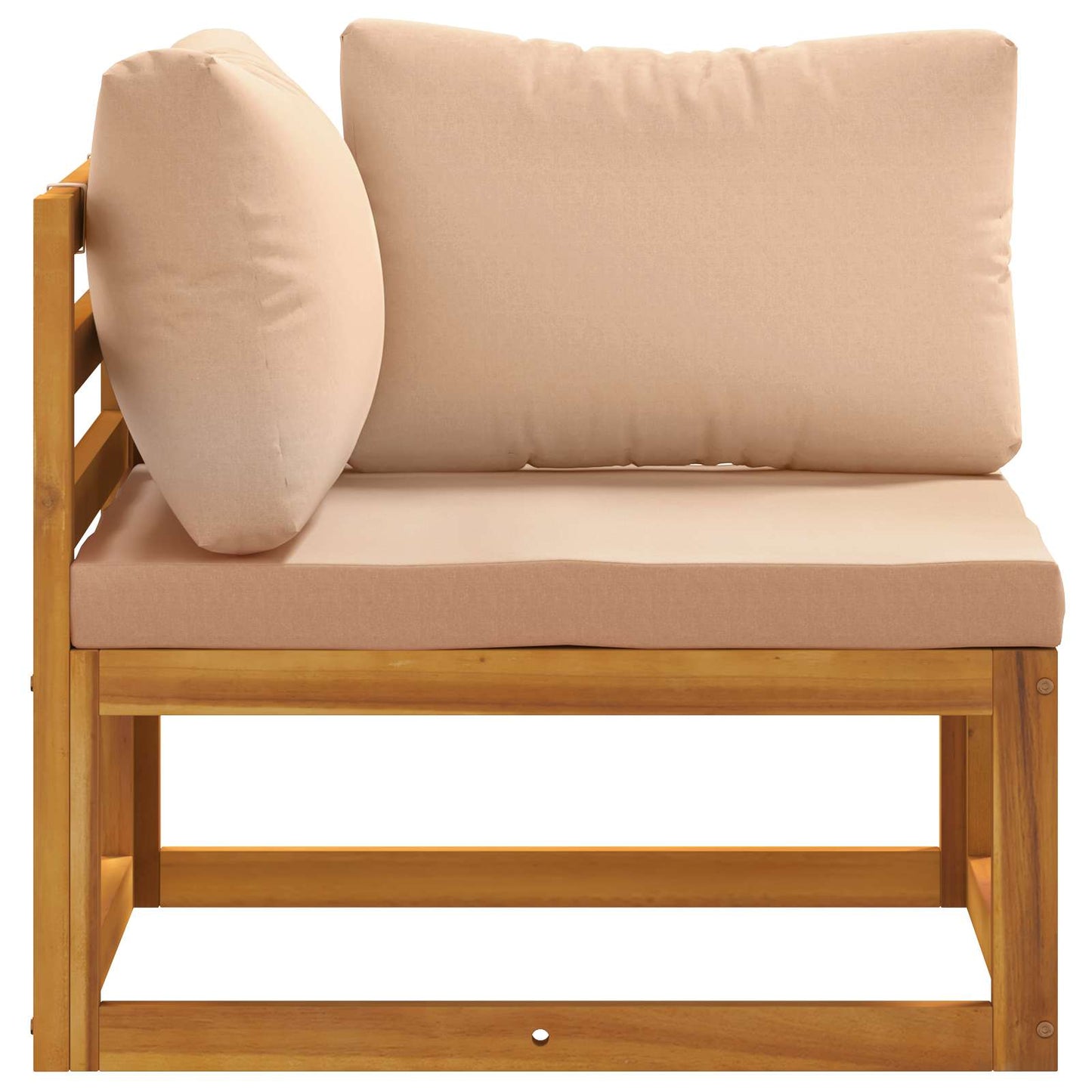Sectional Corner Sofa with Cushions Natural