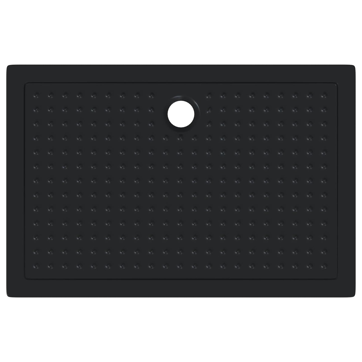 Shower Base Tray with Dots Black 120 x 80 x 4 cm ABS