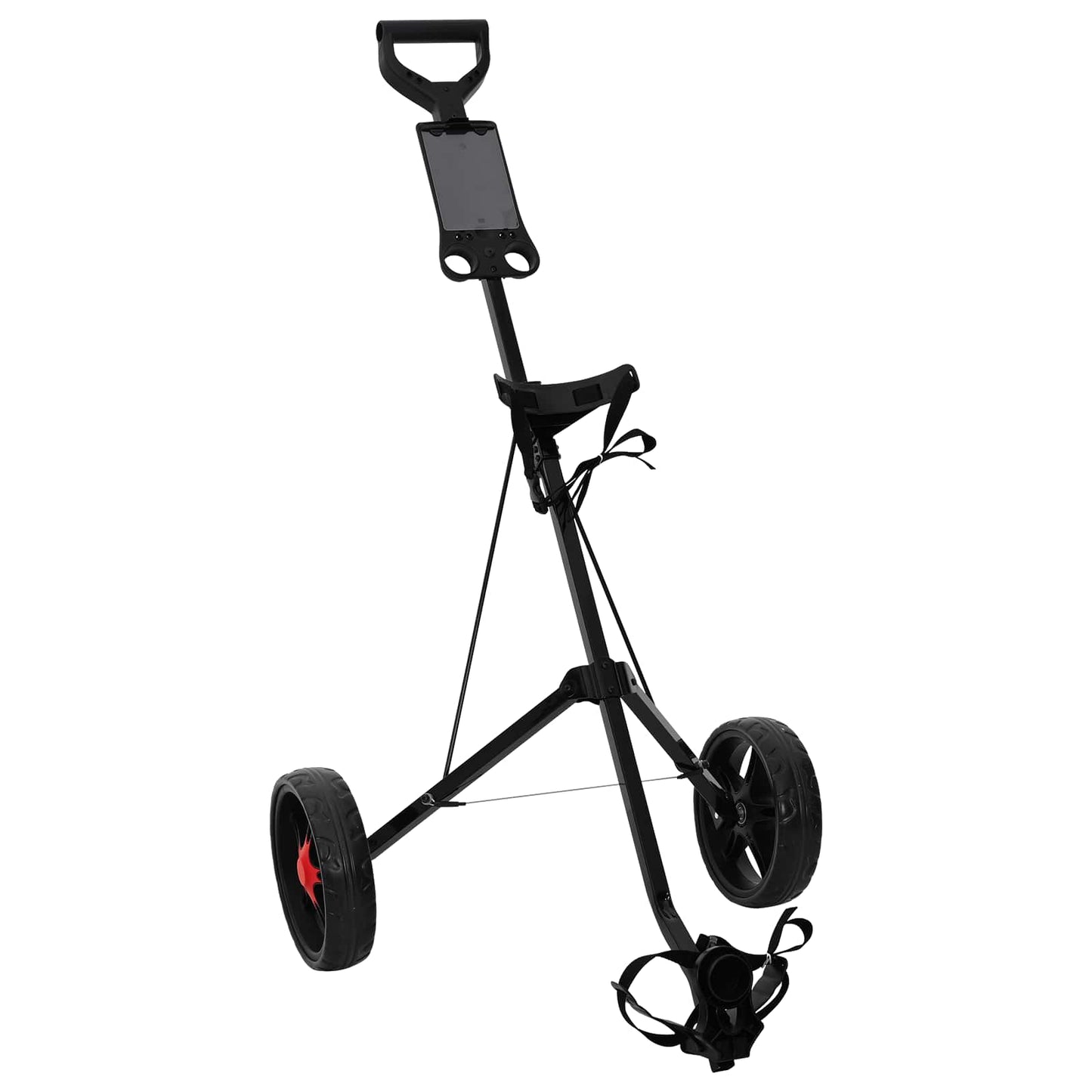 Golf Trolley Black Iron Foldable