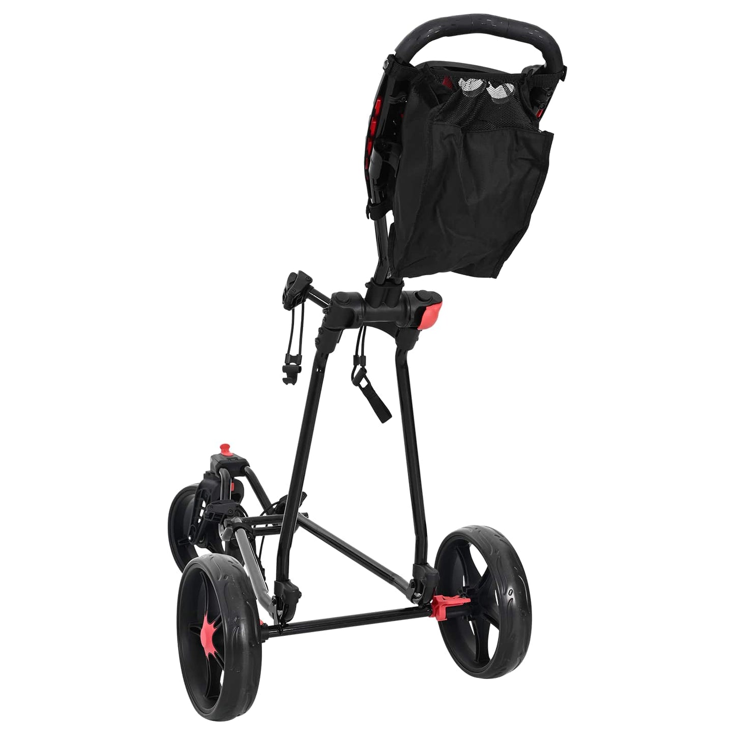 Golf Trolley Black Iron Foldable