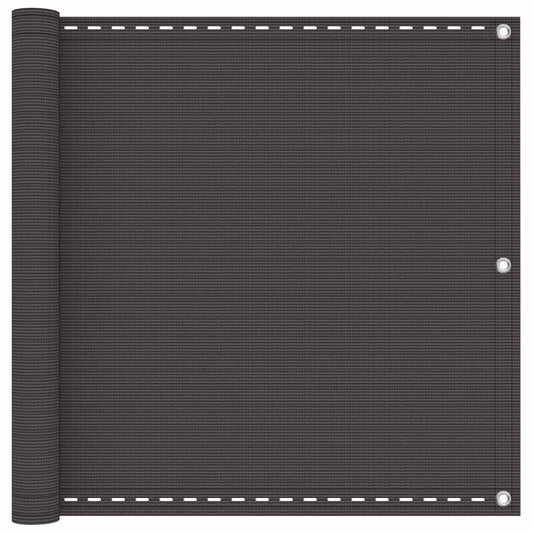 Balcony Screen Anthracite 90 x 700 cm HDPE and Aluminium