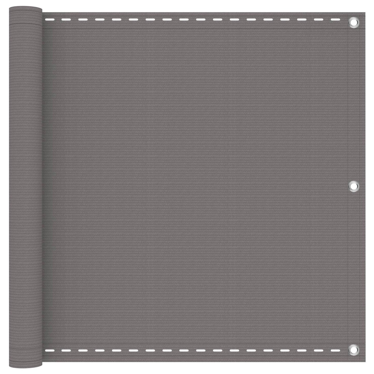 Balcony Screen Light Grey 120 x 700 cm HDPE and Aluminium