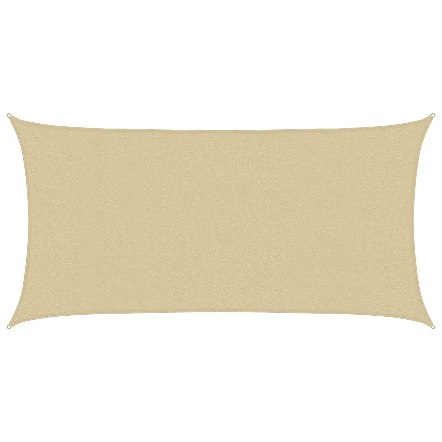 Sunshade Sail Beige 2 x 6 m HDPE