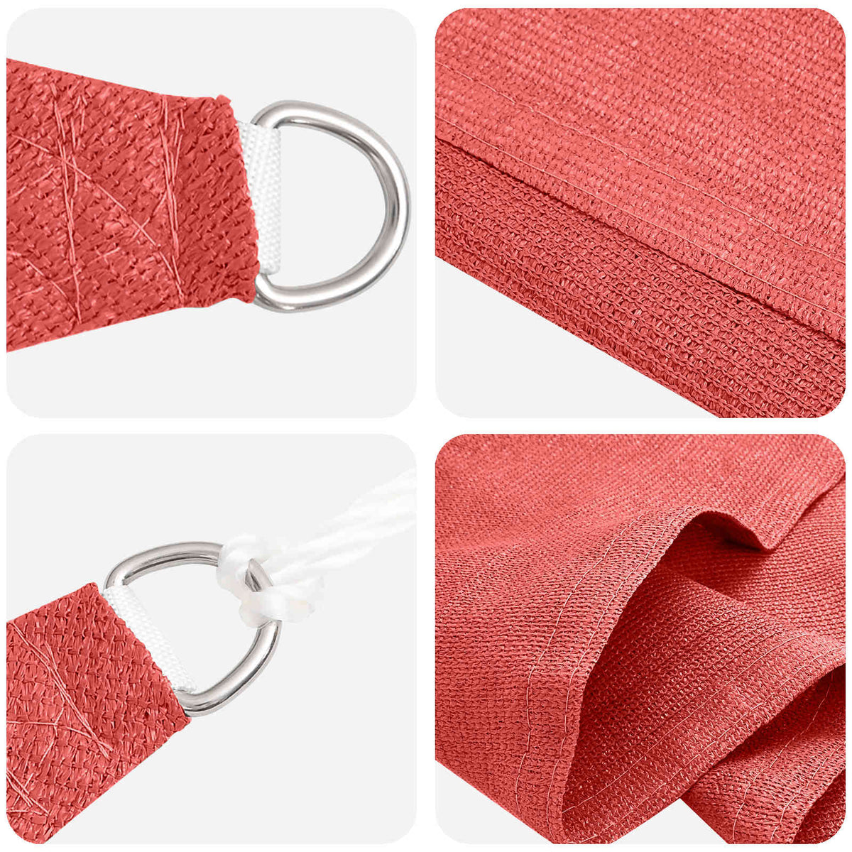 Sunshade Sail 2 x 2 x 2 m HDPE Triangular Terracotta