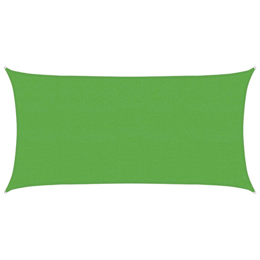 Sunshade Sail Light Green 2 x 6 m HDPE