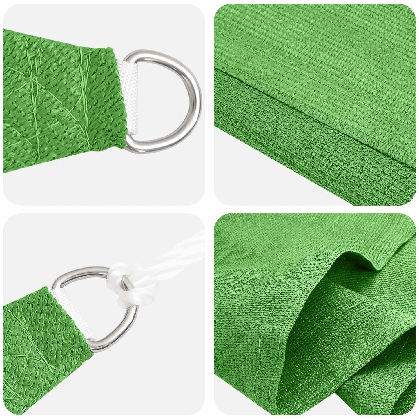 Sunshade Sail Light Green 7 x 5 x 5 m HDPE