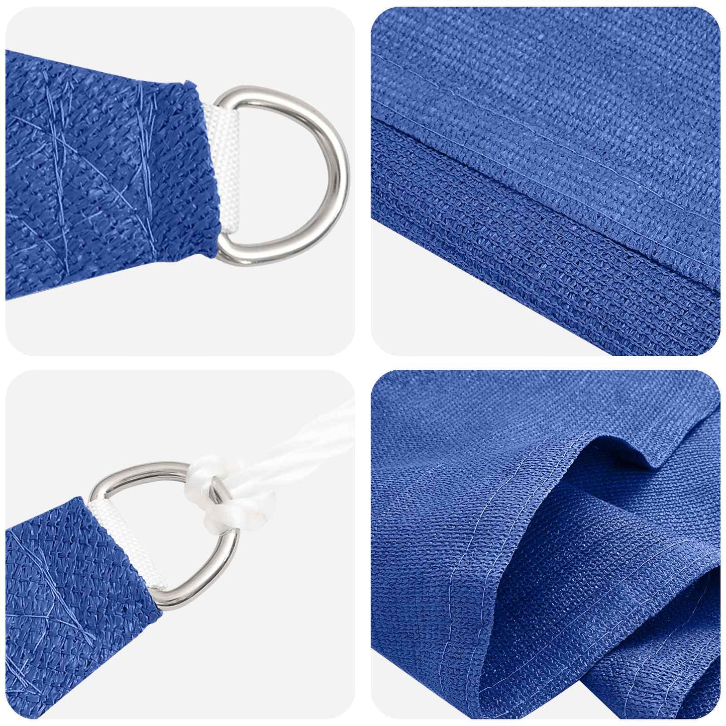 Sunshade Sail Blue 7 x 5 x 5 m HDPE