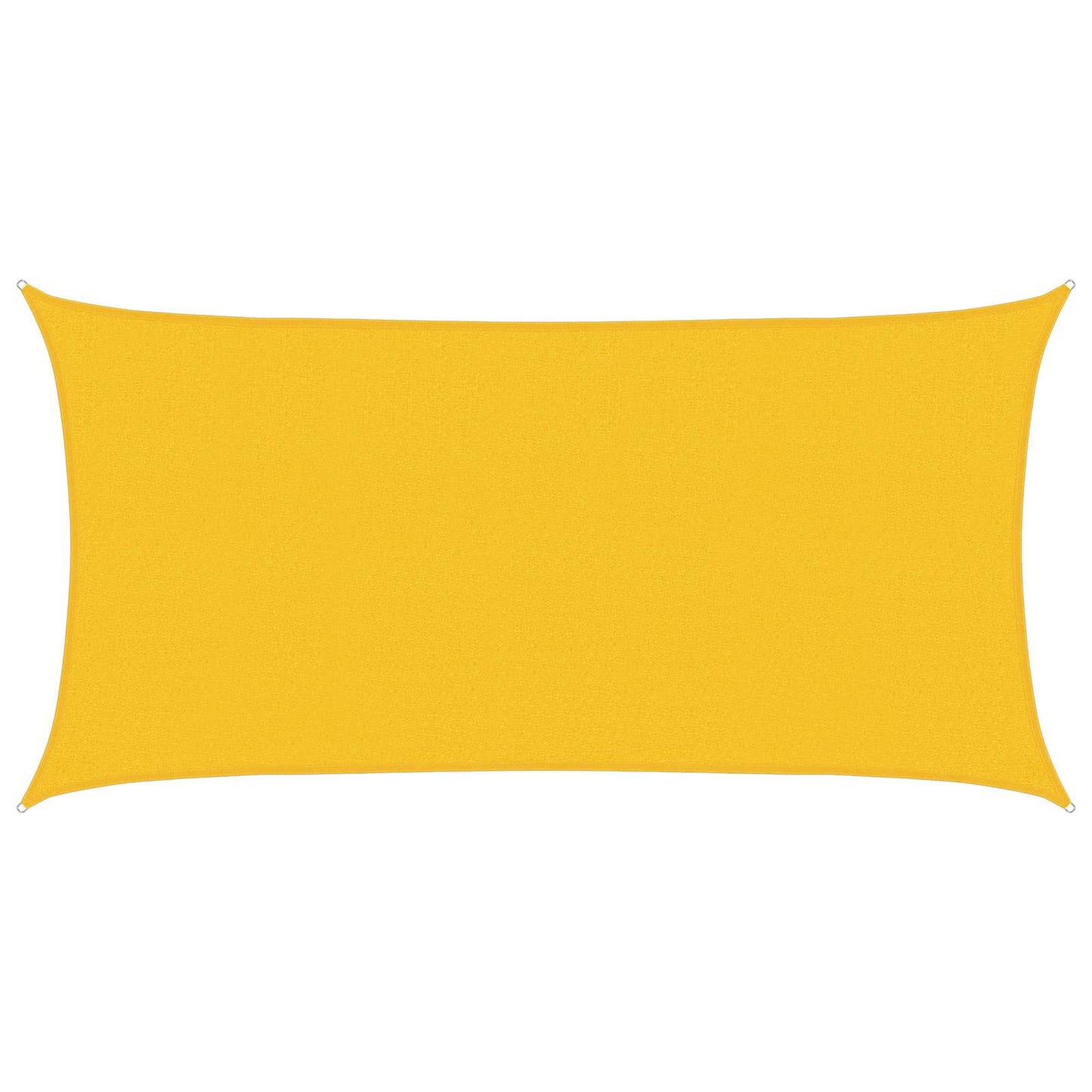 Sunshade Sail Yellow 2 x 6 m HDPE