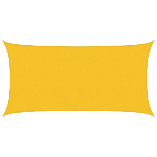 Sunshade Sail Yellow 2.5 x 6 m HDPE
