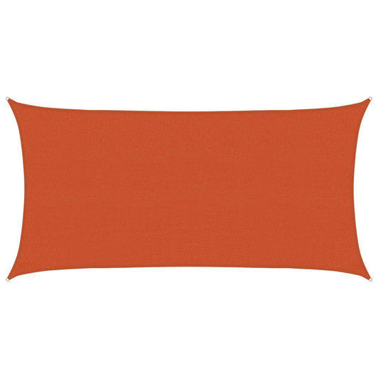 Sunshade Sail Orange 2.5 x 6 m HDPE