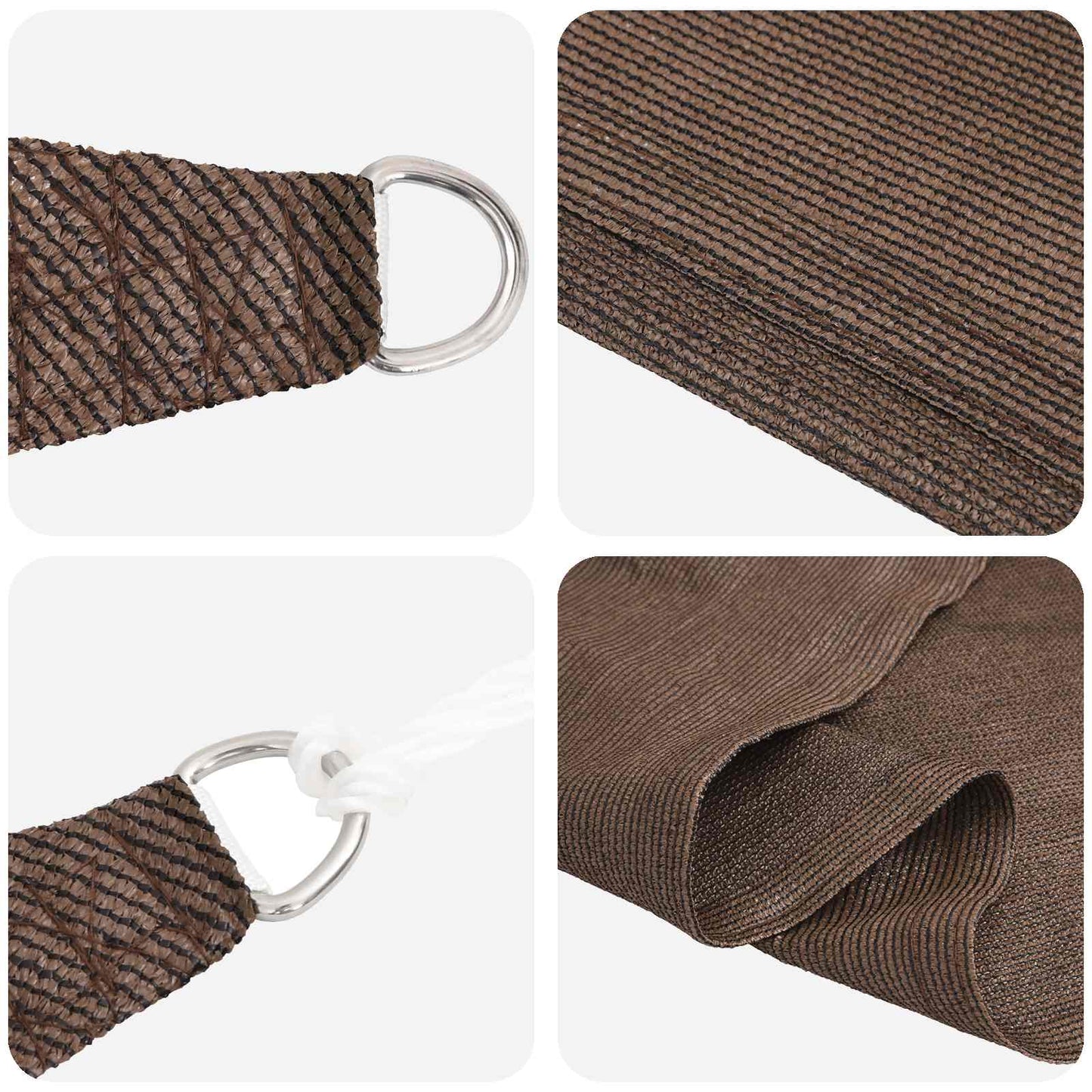 Sunshade Sail Brown 2 x 6 m HDPE