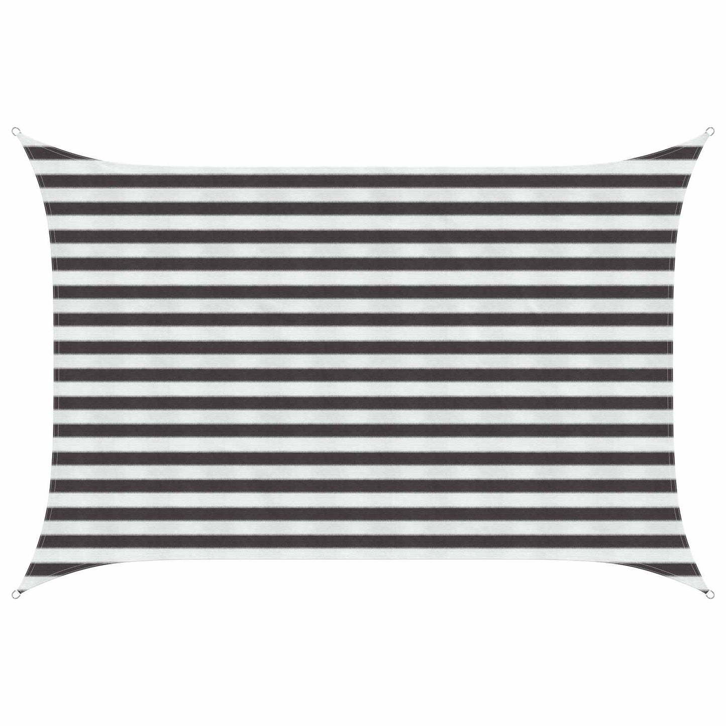 Sunshade Sail Anthracite and White 2 x 3.5 m HDPE