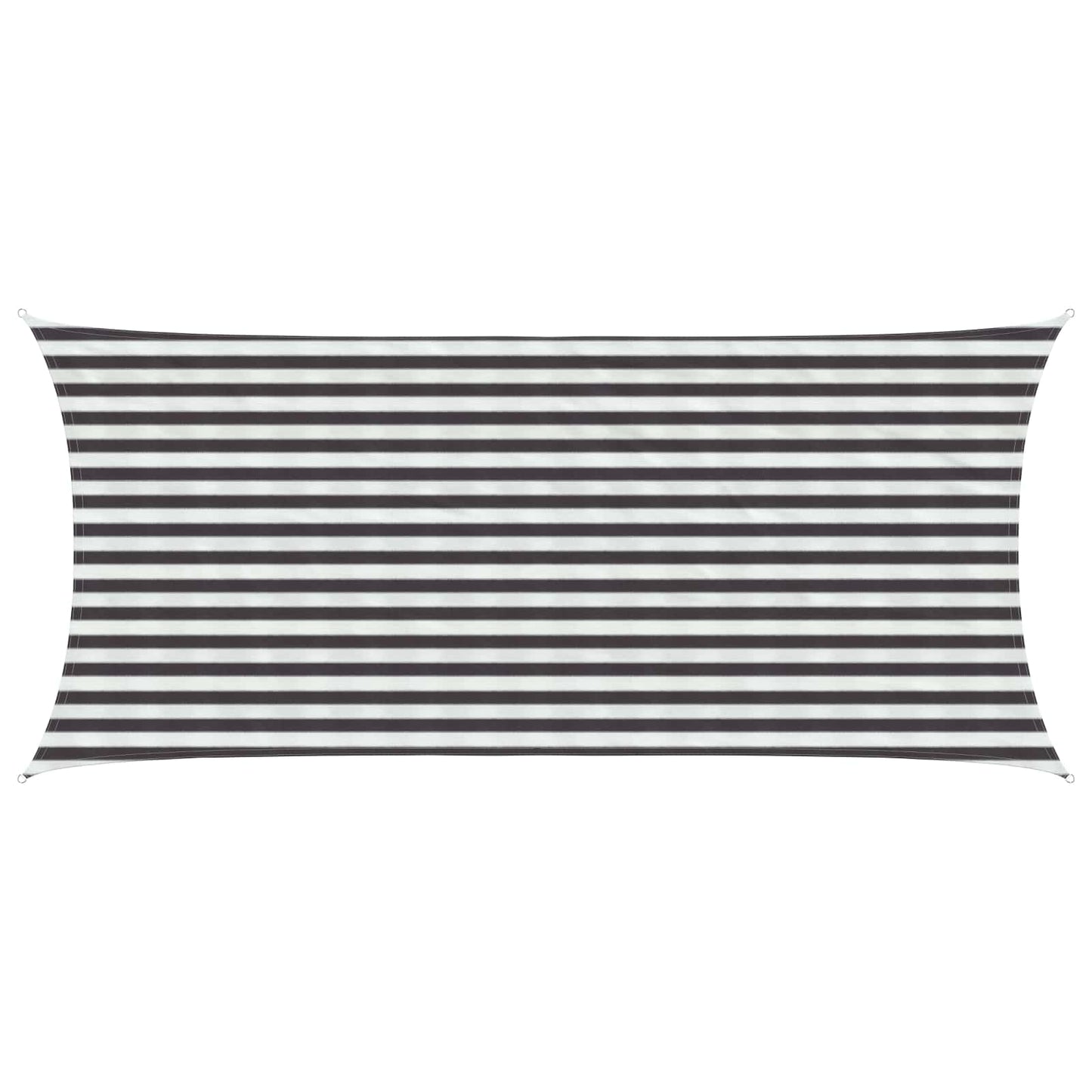 Sunshade Sail Anthracite and White 2 x 4.5 m HDPE