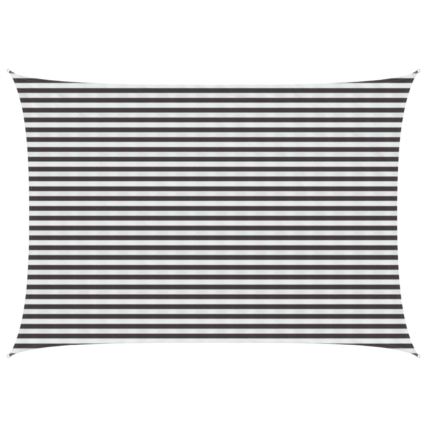 Sunshade Sail Anthracite and White 3.5 x 5 m HDPE