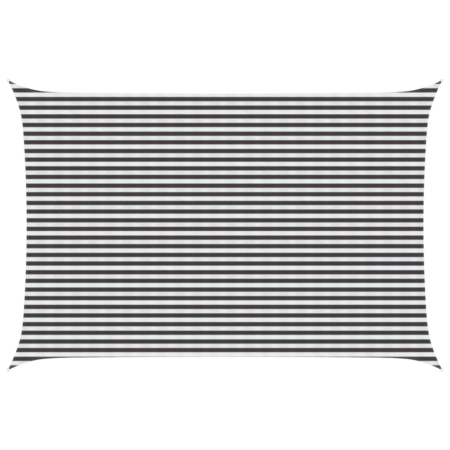 Sunshade Sail Anthracite and White 4 x 5 m HDPE