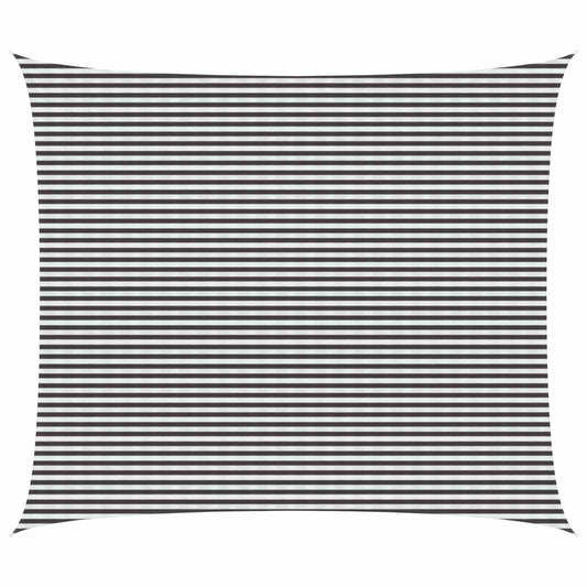 Sunshade Sail Anthracite and White 6 x 7 m HDPE