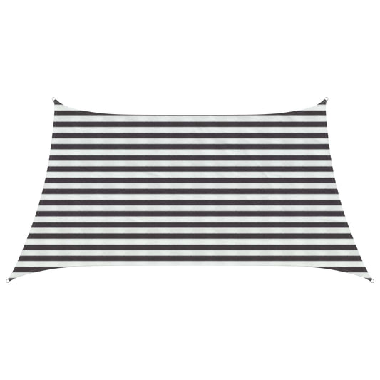 Sunshade Sail Anthracite and White 3 / 4 x 2 m HDPE