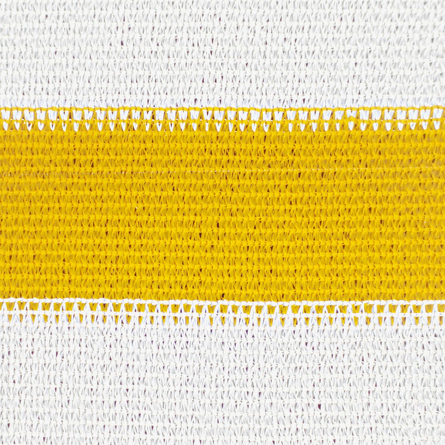 Sunshade Sail Yellow and White 5 x 5 m HDPE