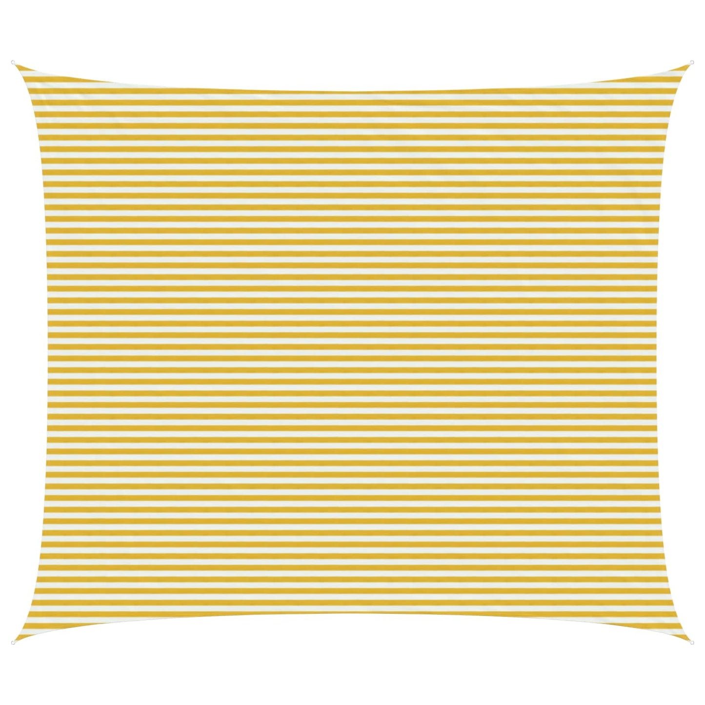 Sunshade Sail 6 x 8 m HDPE Rectangular Yellow and White