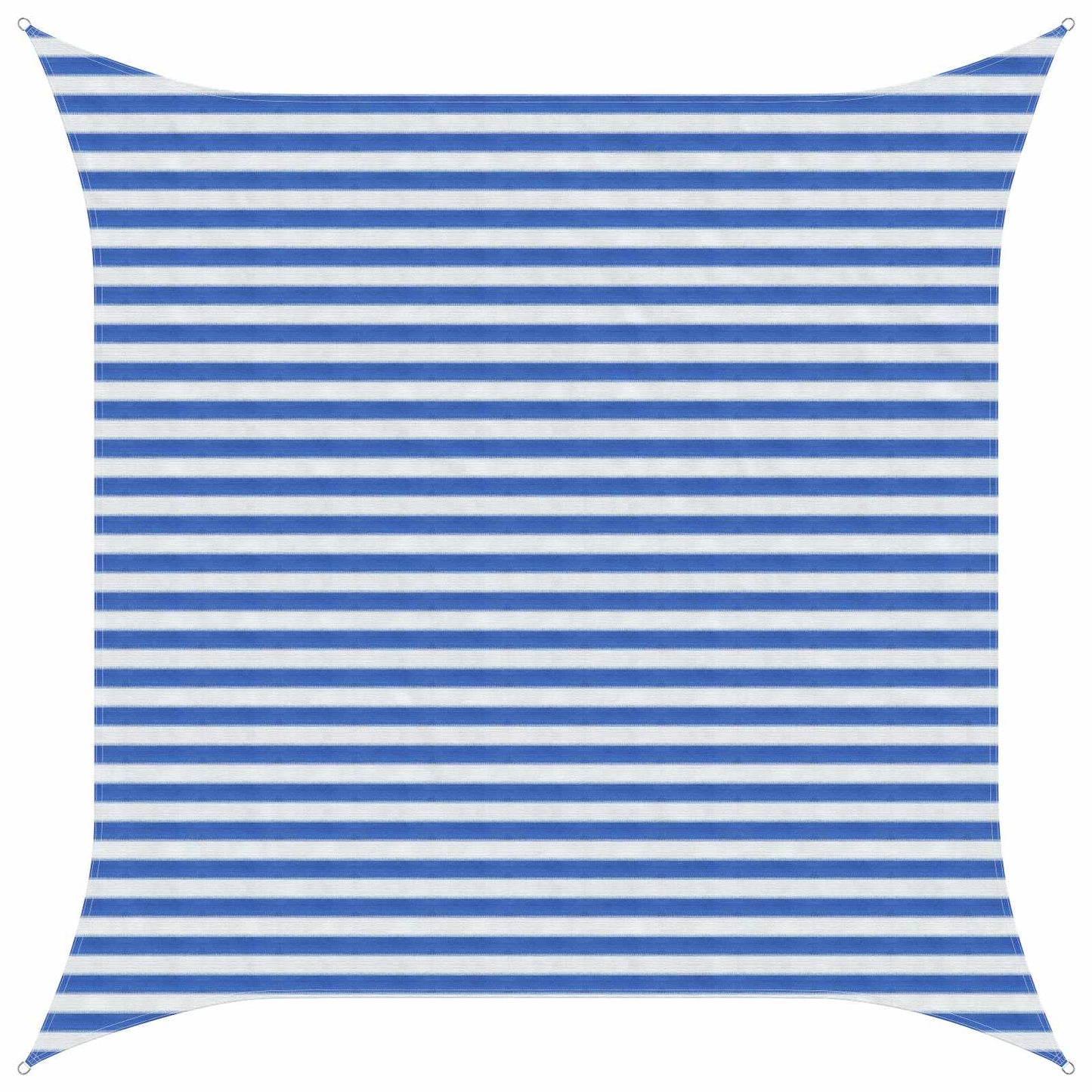 Sunshade Sail Blue and White 3 x 3 m HDPE