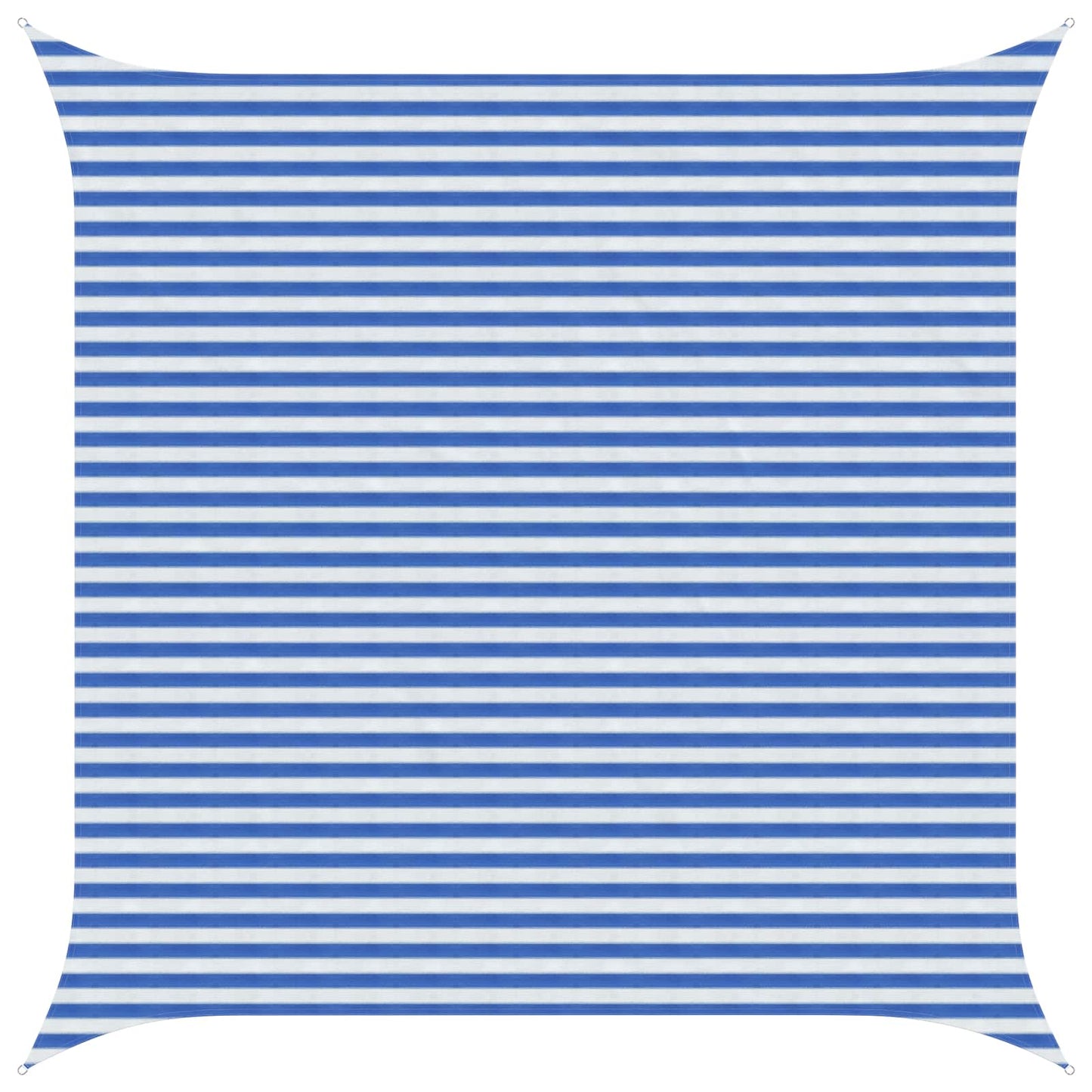 Sunshade Sail Blue and White 4 x 4 m HDPE
