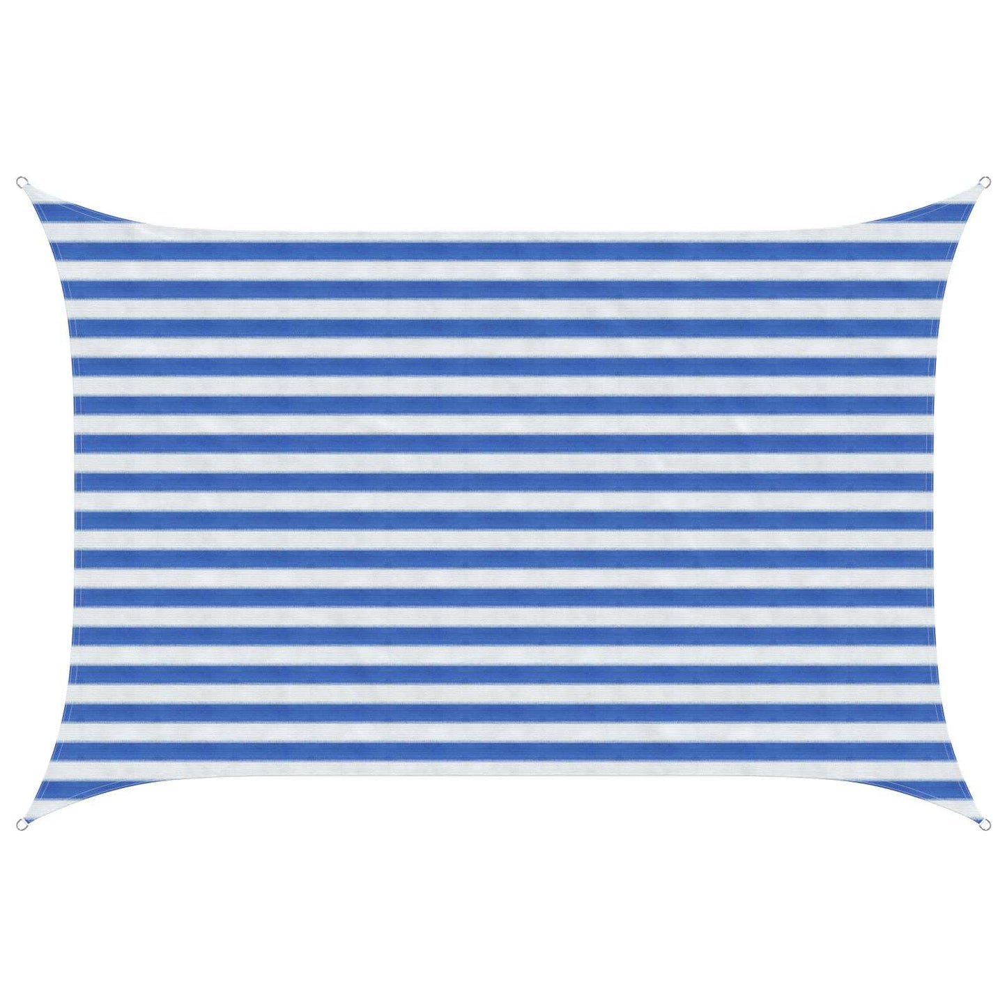 Sunshade Sail Blue and White 2 x 2.5 m HDPE