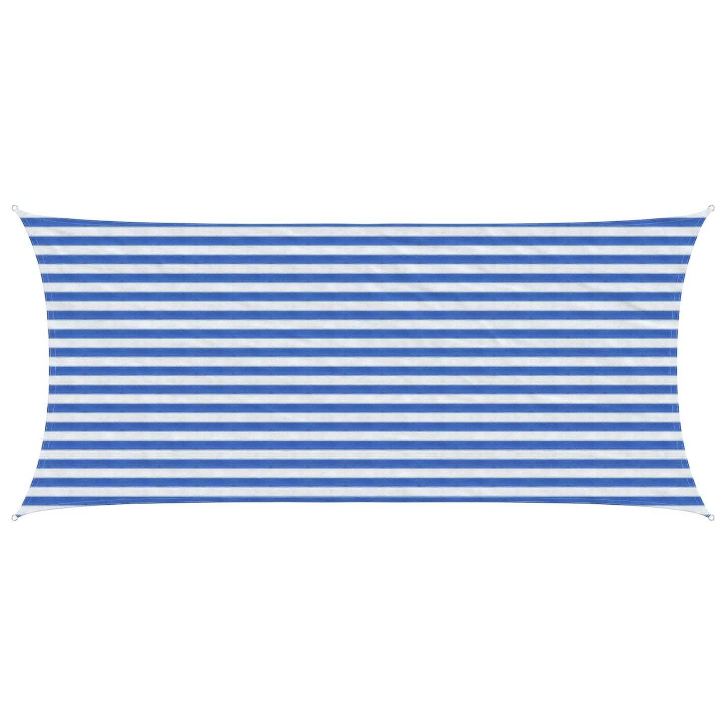 Sunshade Sail Blue and White 2 x 4.5 m HDPE