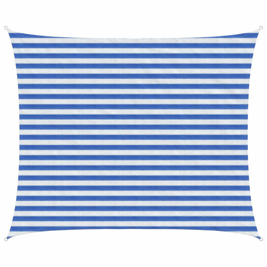 Sunshade Sail Blue and White 2.5 x 3 m HDPE