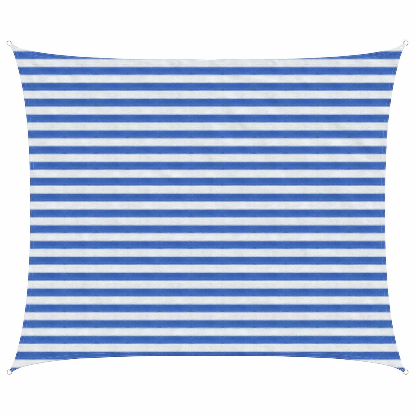 Sunshade Sail Blue and White 2.5 x 4 m HDPE