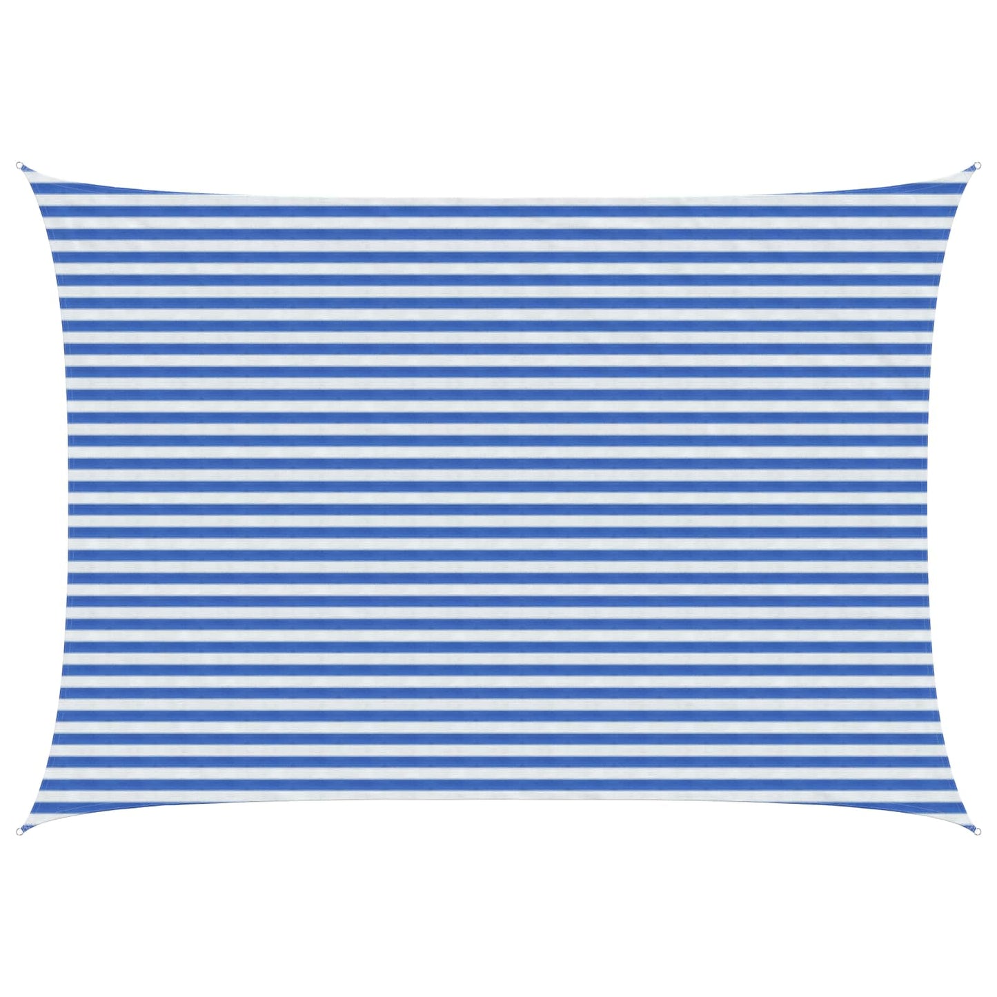 Sunshade Sail Blue and White 3.5 x 4.5 m HDPE