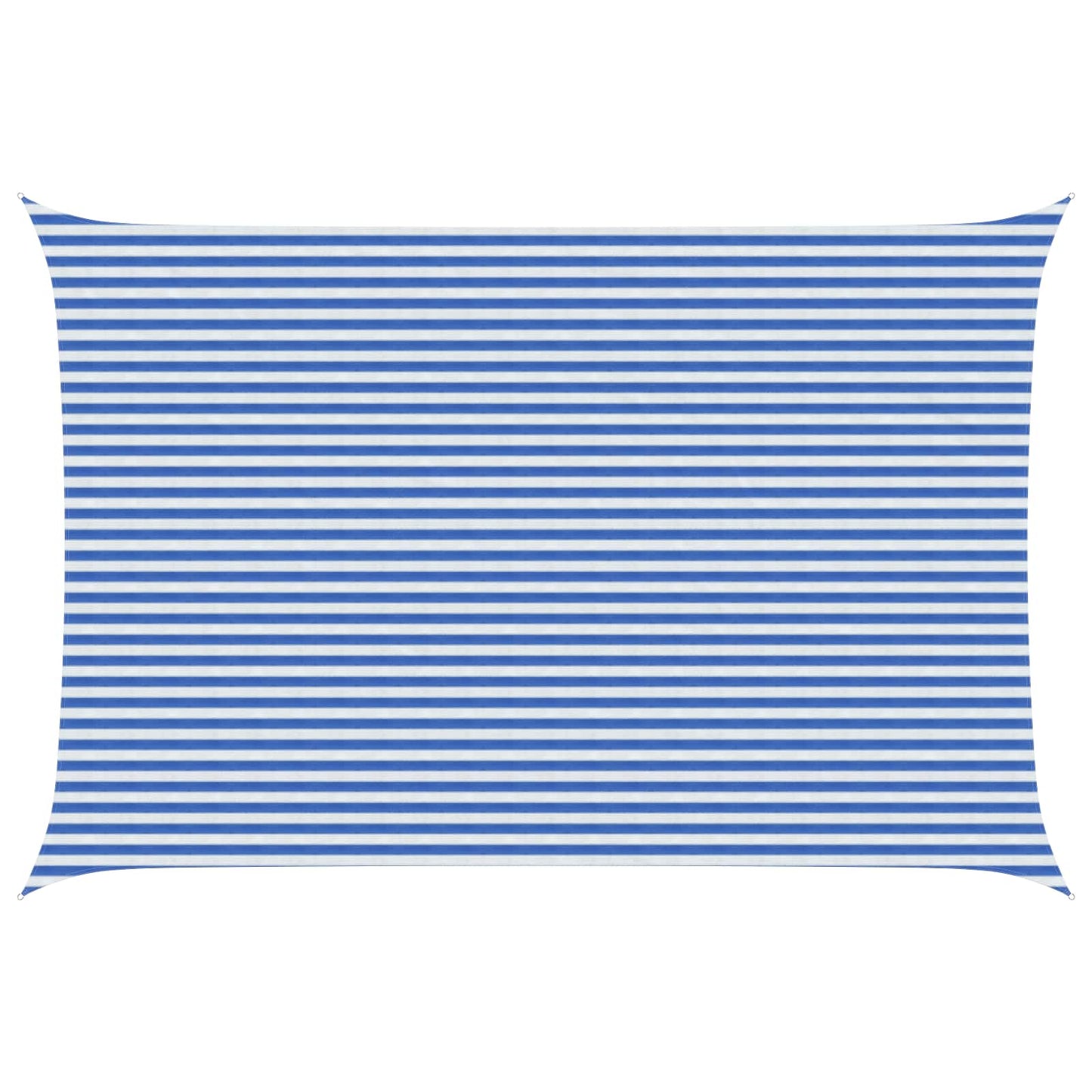Sunshade Sail Blue and White 4 x 7 m HDPE
