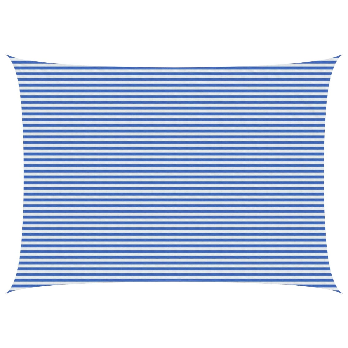 Sunshade Sail Blue and White 5 x 6 m HDPE