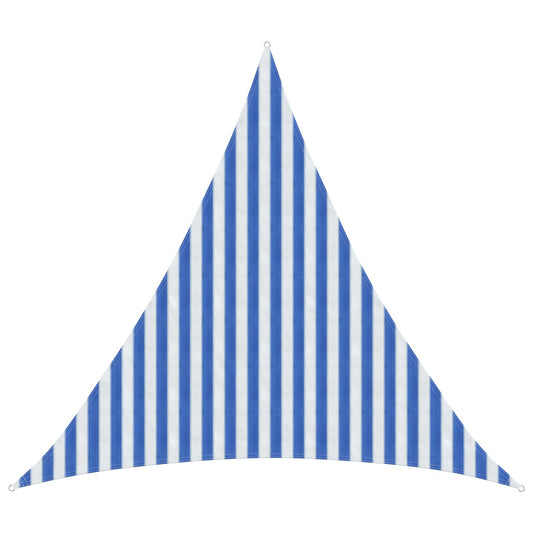 Sunshade Sail Blue and White 3 x 3 x 3 m HDPE