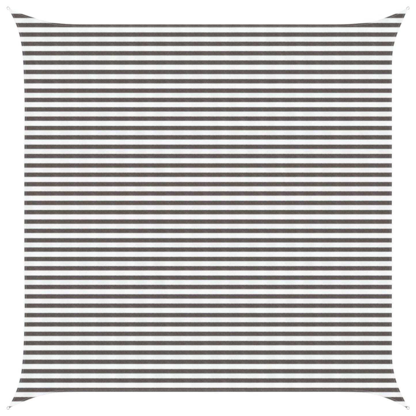 Sunshade Sail Light Grey and White 4.5 x 4.5 m HDPE