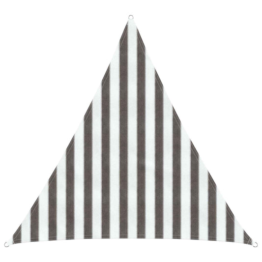 Sunshade Sail Light Grey and White 2 x 2 x 2 m HDPE