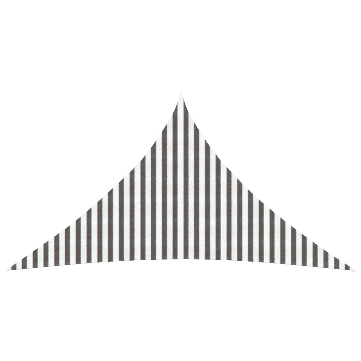 Sunshade Sail Light Grey and White 4.5 x 4.5 x 4.5 m HDPE