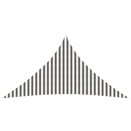 Sunshade Sail Light Grey and White 4.5 x 4.5 x 4.5 m HDPE