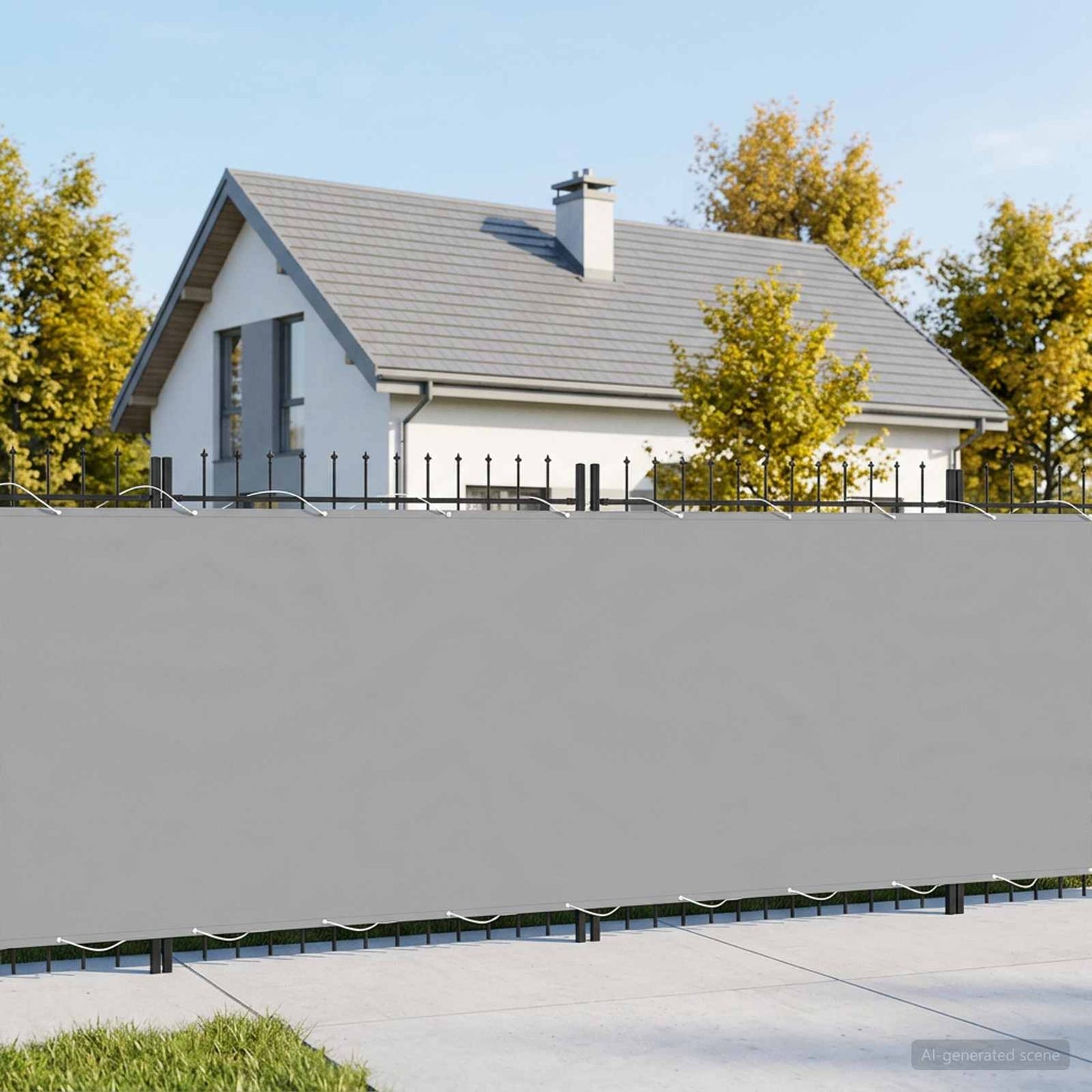 Balcony Privacy Screen 150 x 200 cm Fabric with PU Coated