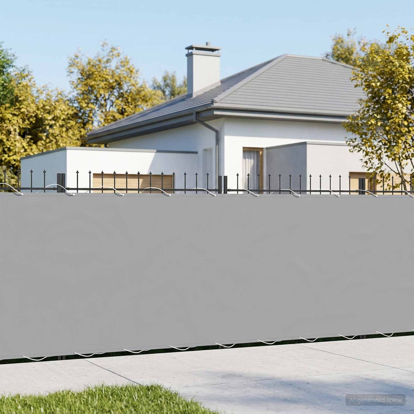 Balcony Privacy Screen 200 x 700 cm Fabric with PU Coated