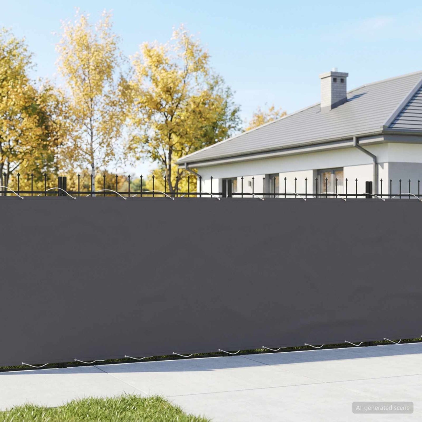 Balcony Privacy Screen 200 x 700 cm Fabric with PU Coated