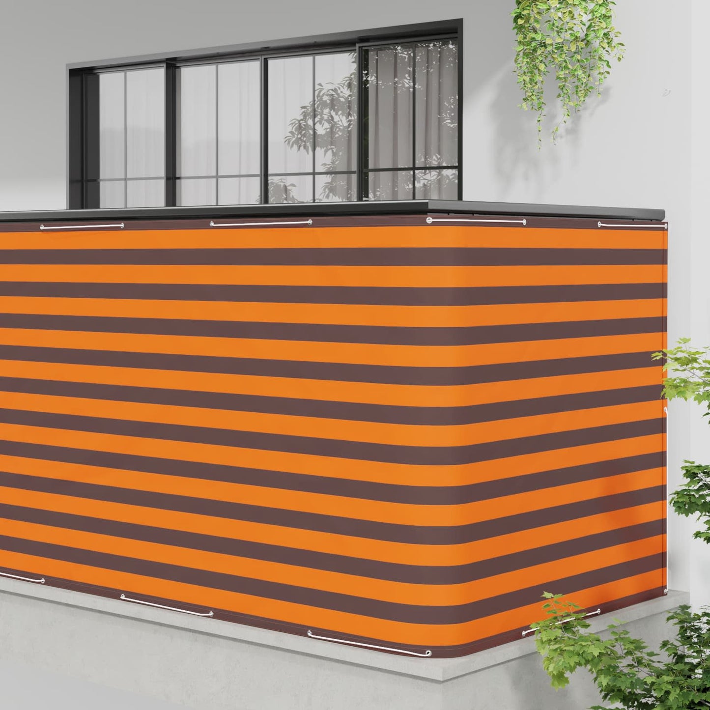 Balcony Privacy Screen 150 x 300 cm Fabric with PU Coated