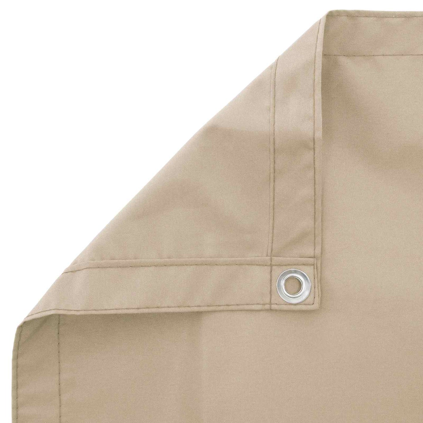 Balcony Privacy Screen 180 x 600 cm Fabric with PU Coated Beige