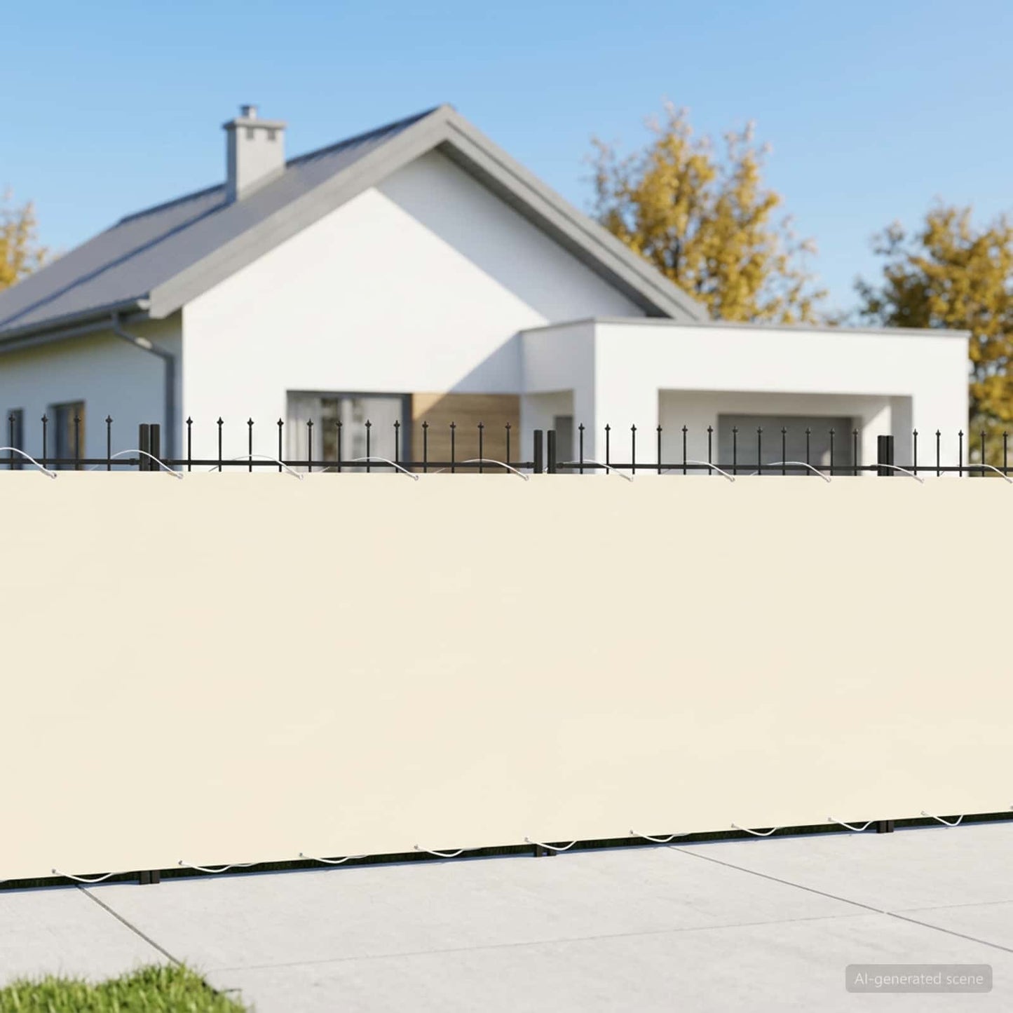 Balcony Privacy Screen 180 x 1000 cm Fabric with PU Coated