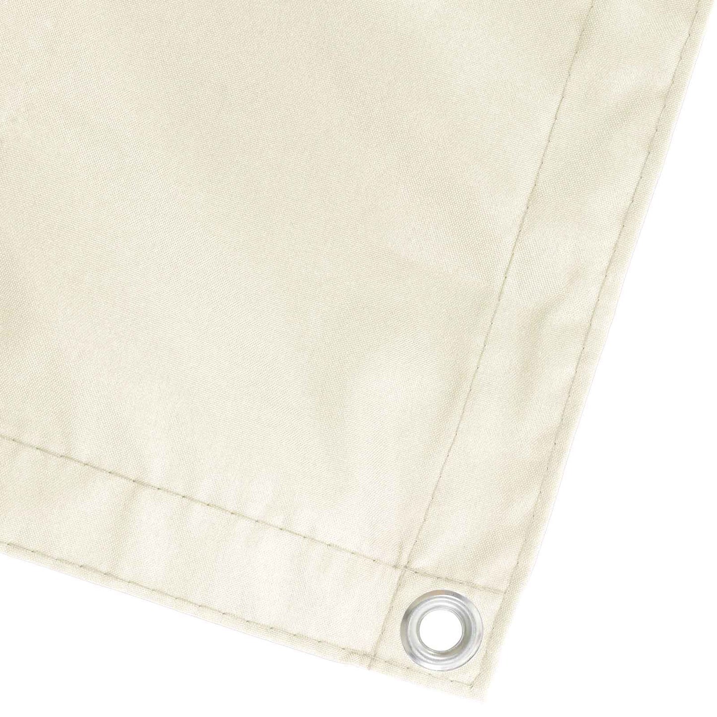 Balcony Privacy Screen 180 x 600 cm Fabric with PU Coated Cream