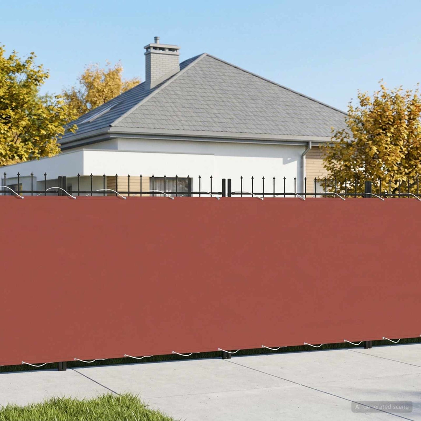 Balcony Privacy Screen 180 x 1000 cm Fabric with PU Coated