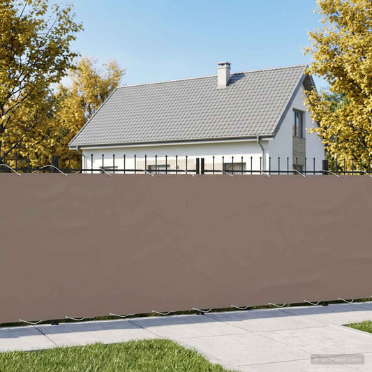 Balcony Privacy Screen 150 x 500 cm Fabric with PU Coated Taupe