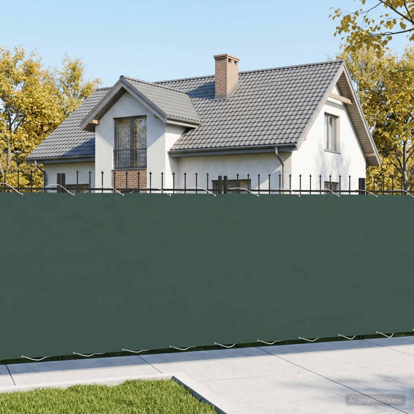 Balcony Privacy Screen 150 x 600 cm Fabric with PU Coated